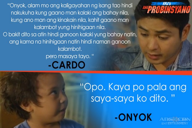 Mga Pangaral Ni Cardo Kay Onyok Sa Fpj's Ang Probinsyano 